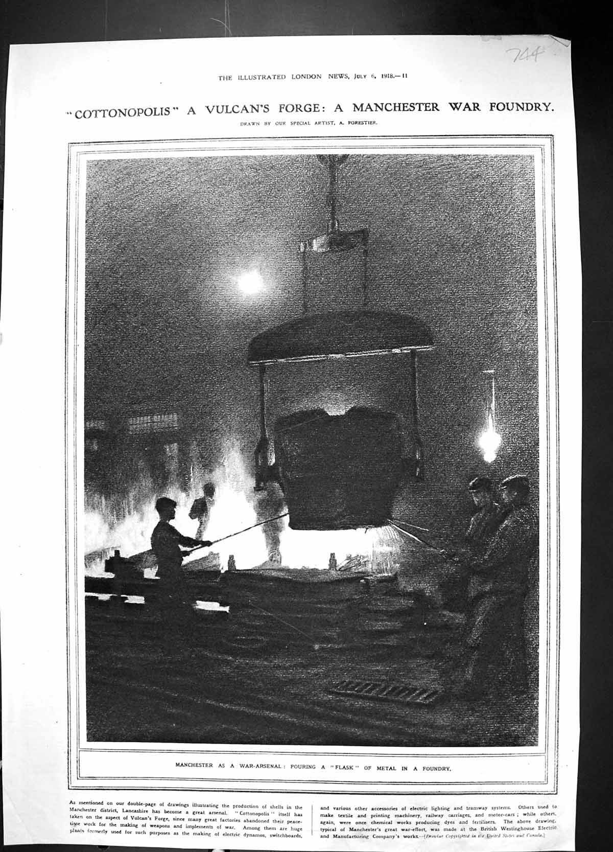 Old 1918 Manchester War Foundry Arsenal Cottonopolis Lancashire Munit 20th