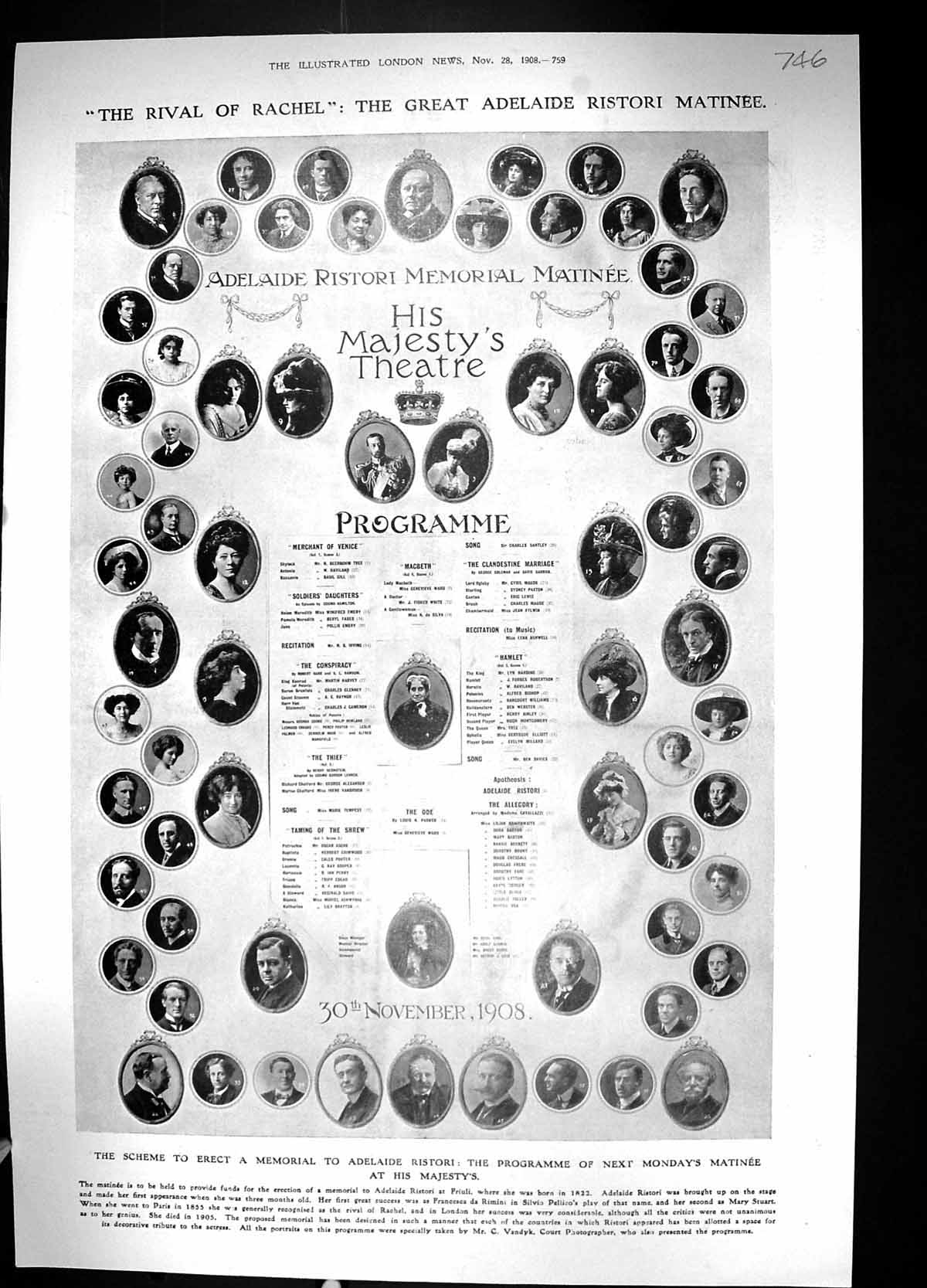 Old 1908 Adelaide Ristori Majesty Theatre India Alipur Jail Saryendra 20th