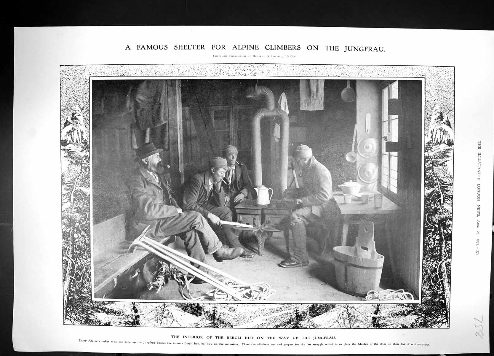 Old 1908 War Shelter Jungfrau Bergli Hut F.A.F. Slum Children Arthur 20th