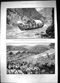 Old 1890 Lushais River Dhalishwar Swinton Lalshima Chin-Lushai Cole K 19th