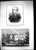 Old 1882 Burke Under-Secretary Ireland Phoenix Park Dublin Plan Murde 19th