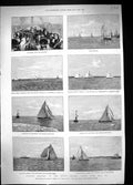Old 1889 Sailing Thames Yacht Marion Yarana Valkyrie Deerhound Prince 19th