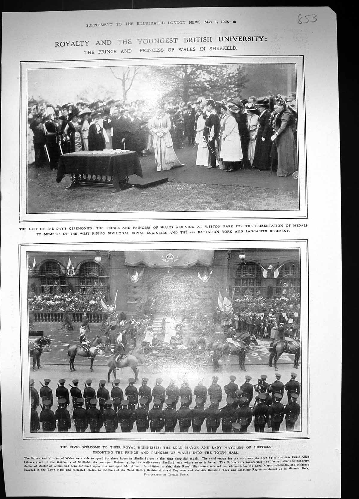 Old 1909 Prince Wales Weston Park Medals Lancaster Sheffield Railway 20th
