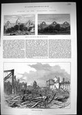 Old 1873 Fire Alexandra Palace Fire Ruins Casket City Address Shah Pe 19th