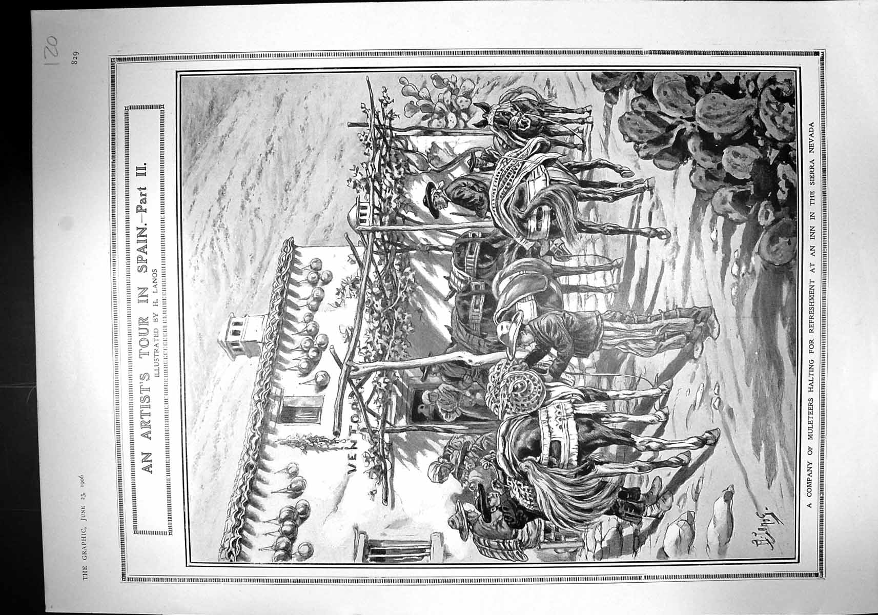 Old 1906 Spain Muleteers Inn Sierra Nevada High Mass Cathedral Toledo 20th