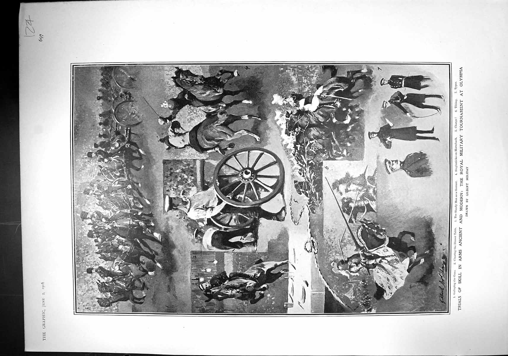 Old 1906 Royal Military Tournament Olympia Queen Christina Spain Prin 20th