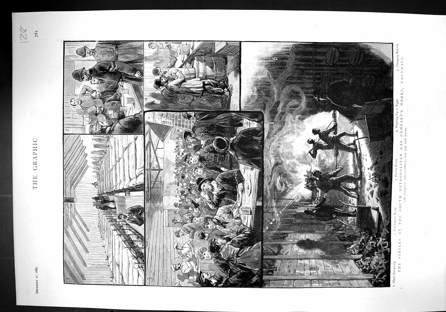 Old 1889 Strikes Metropolitan Gas Works Vauxhall Major-Serpa Pinto Ny 19th