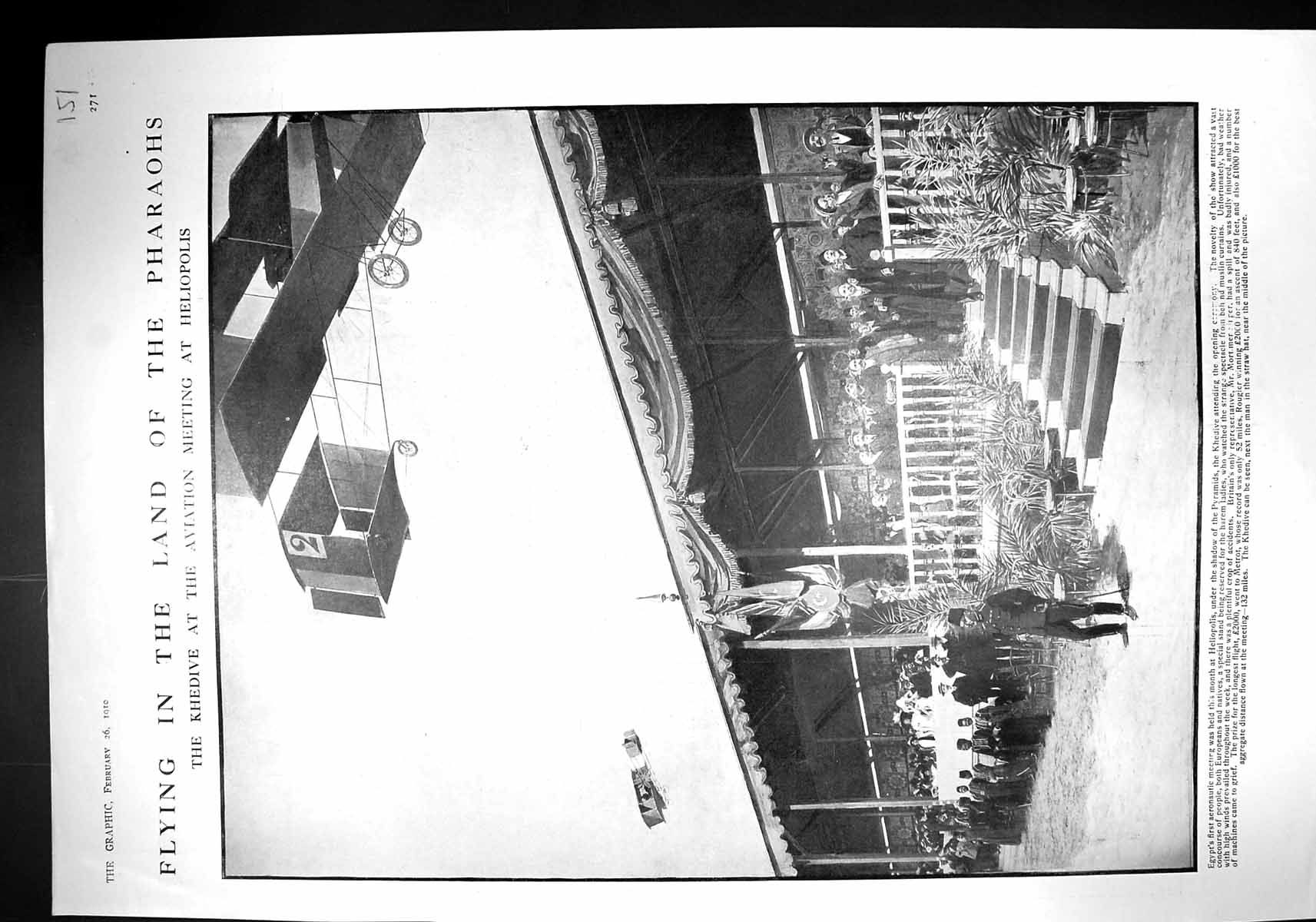 Old 1910 Khedive Aviation Helipolis Egypt Panama Isthmian Canal Coal 20th