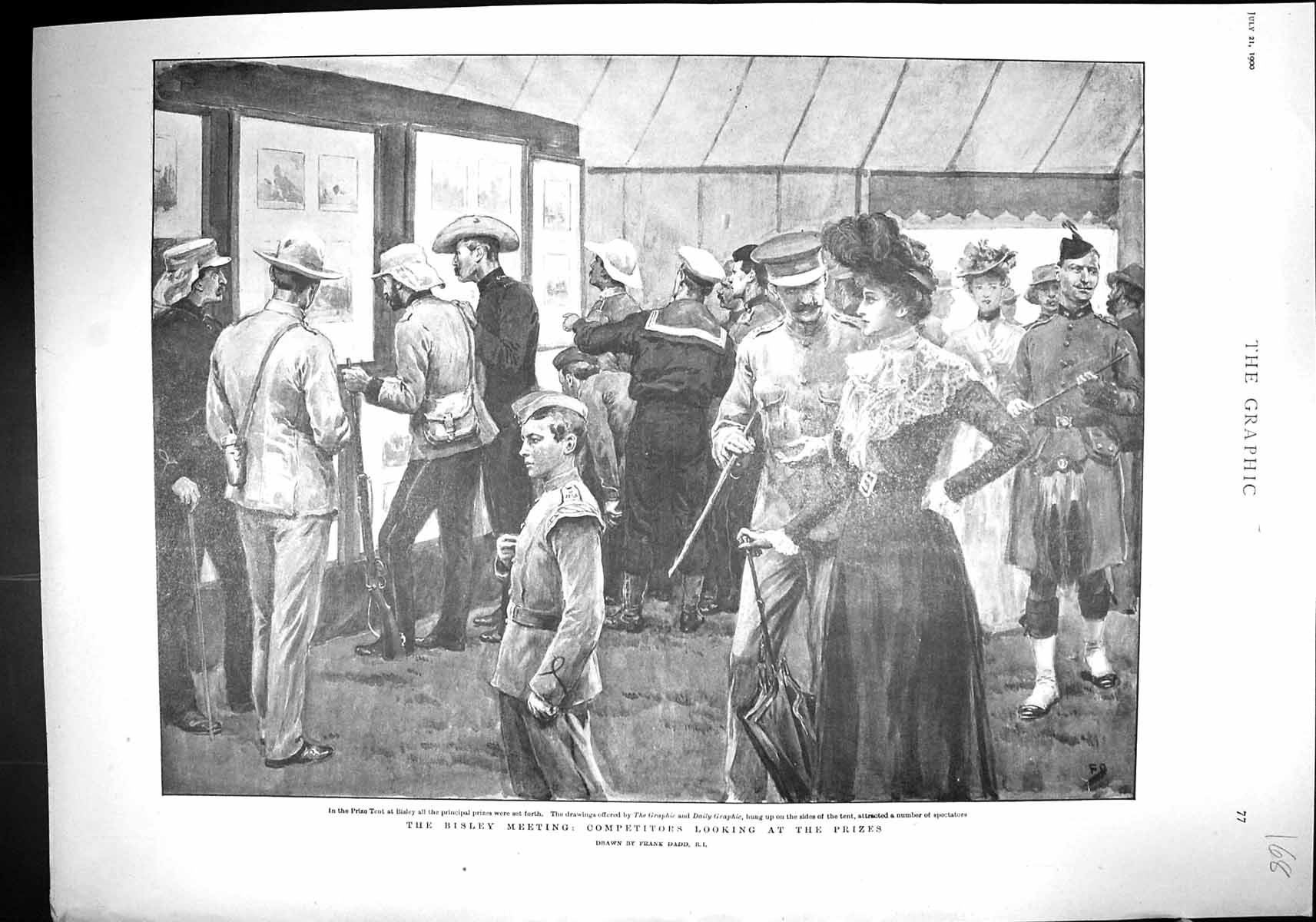 Old 1900 Bisley Rifle Shooting Sport Prize Tent Orange River Africa S 20th