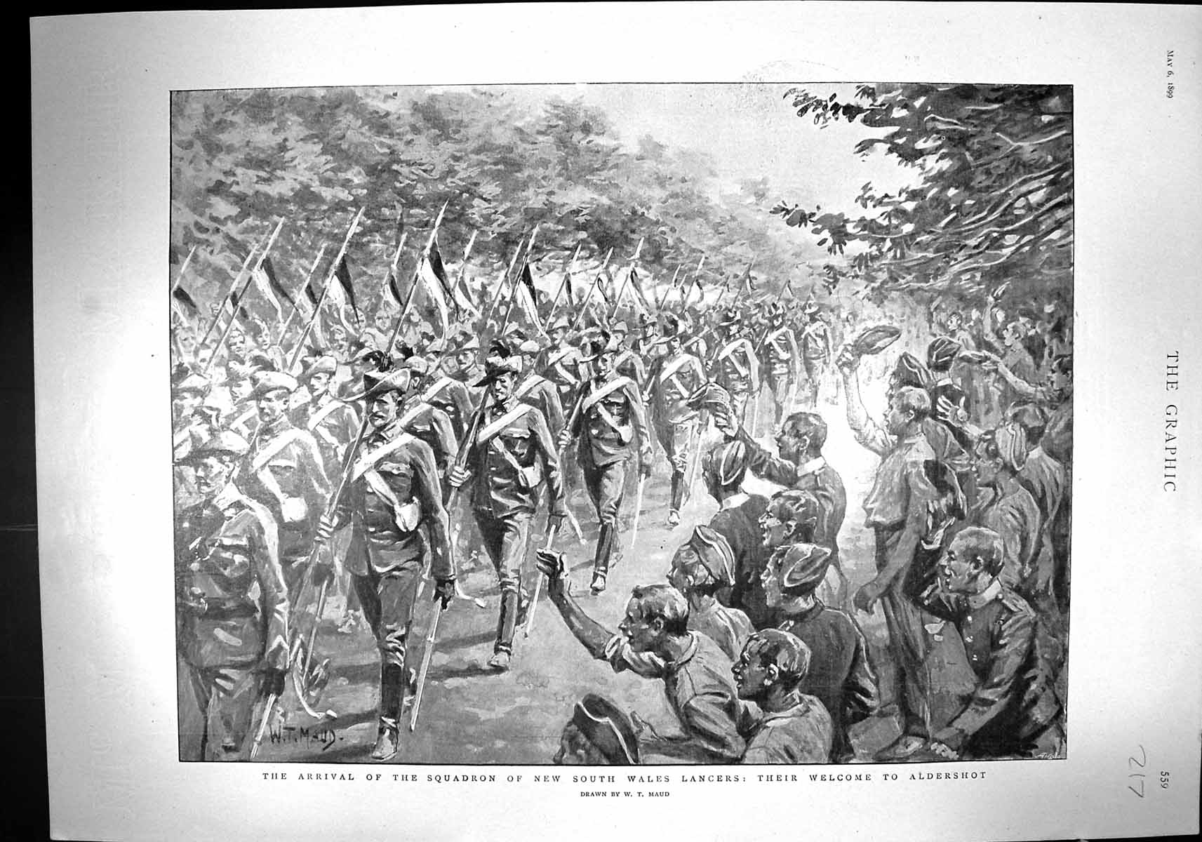 Old 1899 South Wales Lancers Siers War Aldershot Power Trench ThomVictorian