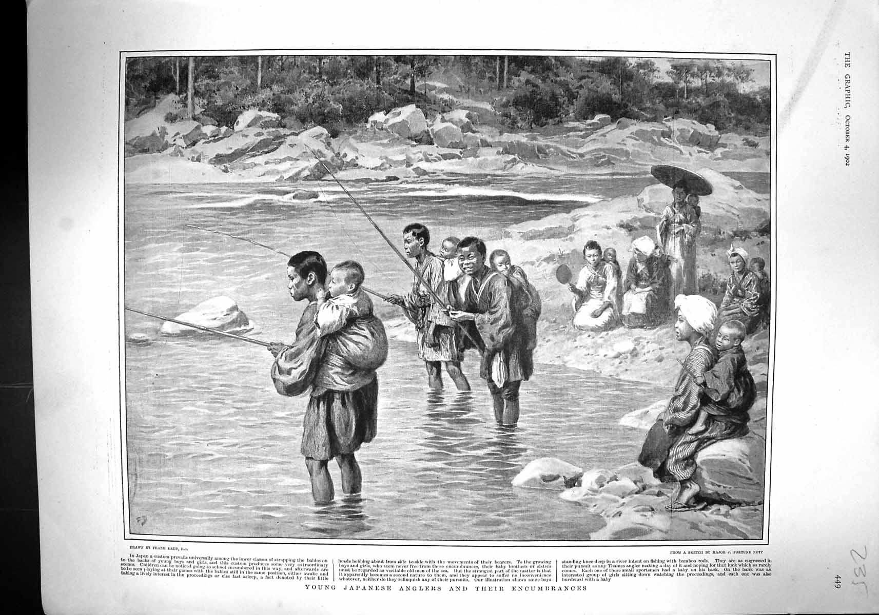 Old 1902 Japanese Anglers Fishing Encumbrances Fram Ship Sverdrup Sto 20th