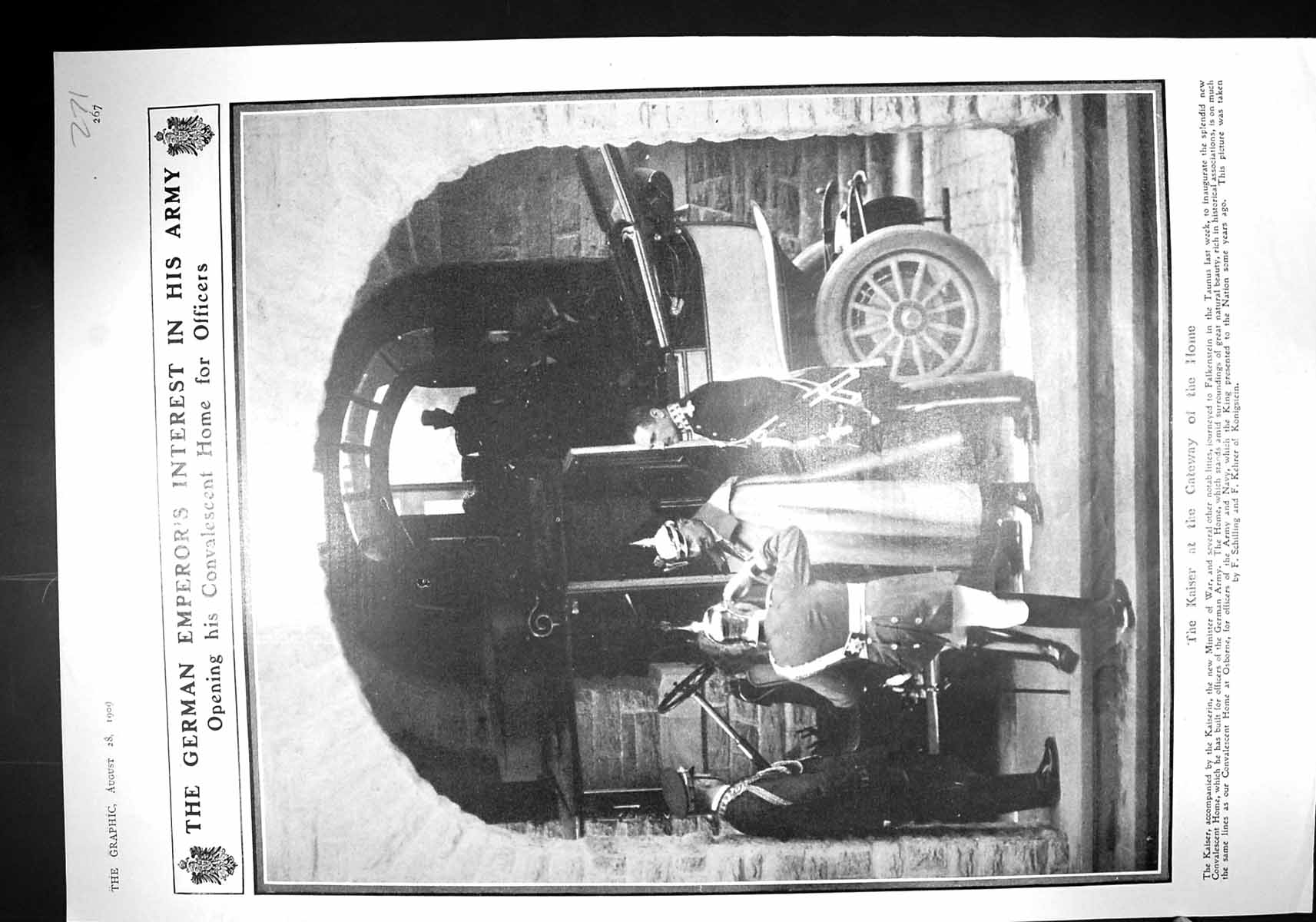 Old 1909 German Emperor Kaiser Falkenstein Fort Garry Aird Evans Robl 20th