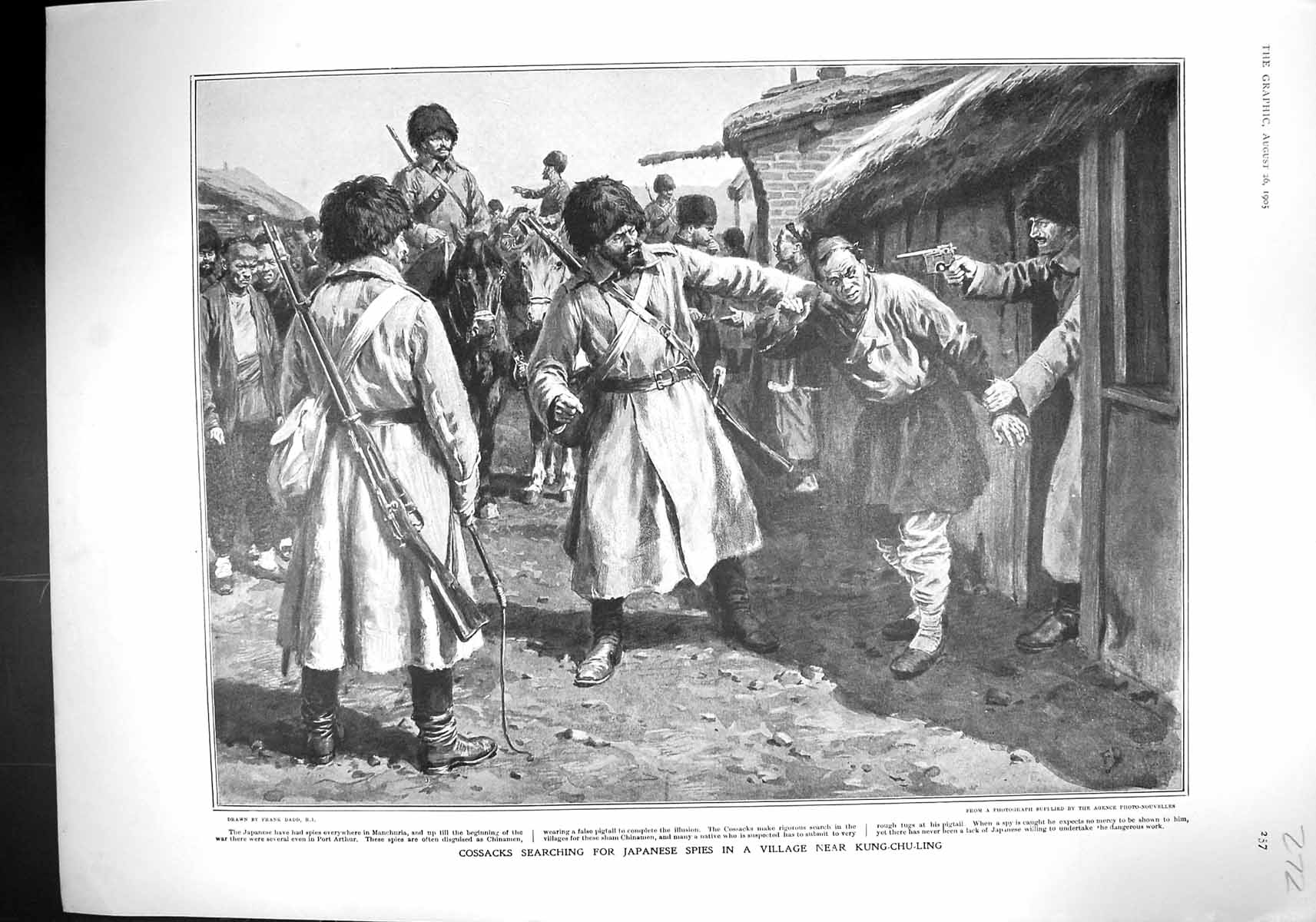 Old 1905 Cossacks Searching Japanese Spies King-Chu-Ling Earl Minto V 20th