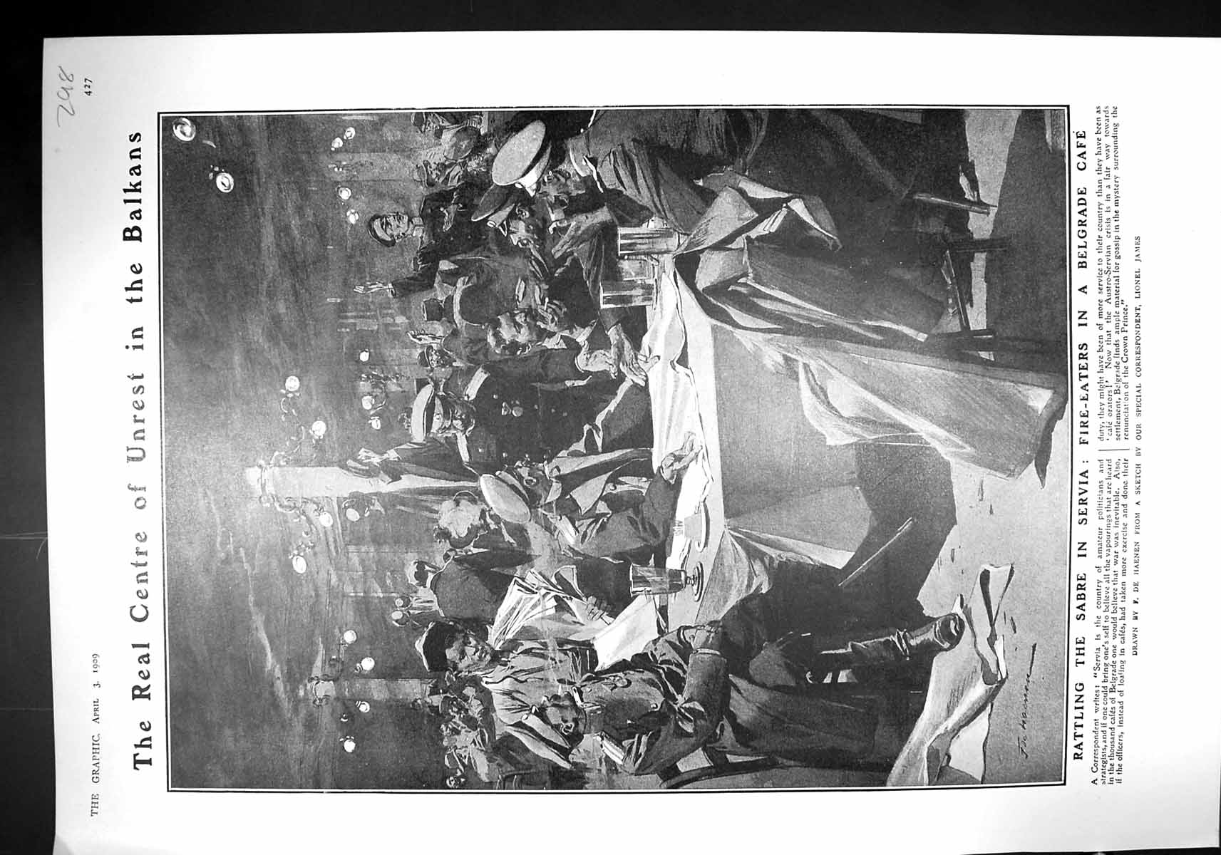 Old 1909 Fire-Eaters Belgrade CafÇ Balkans Brahmin Kumbhakonam India 20th