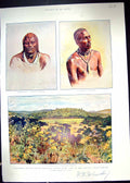 Old C1900 Landscape Western Uganda Olenemuta Masai Warrior Duabaras M Victorian