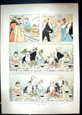 Old 1902 Illustration Story Tragedy Pate Russe Count Gourmet Madame B 20th