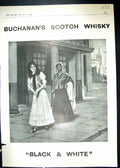 Antique Old Print 1909 Buchanan'S Scotch Whisky Romance Man Lady Countryside