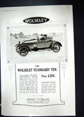 Antique Print 1923 Wolseley Motor Car Swan Fountain Pen Carrington Pearls 20th