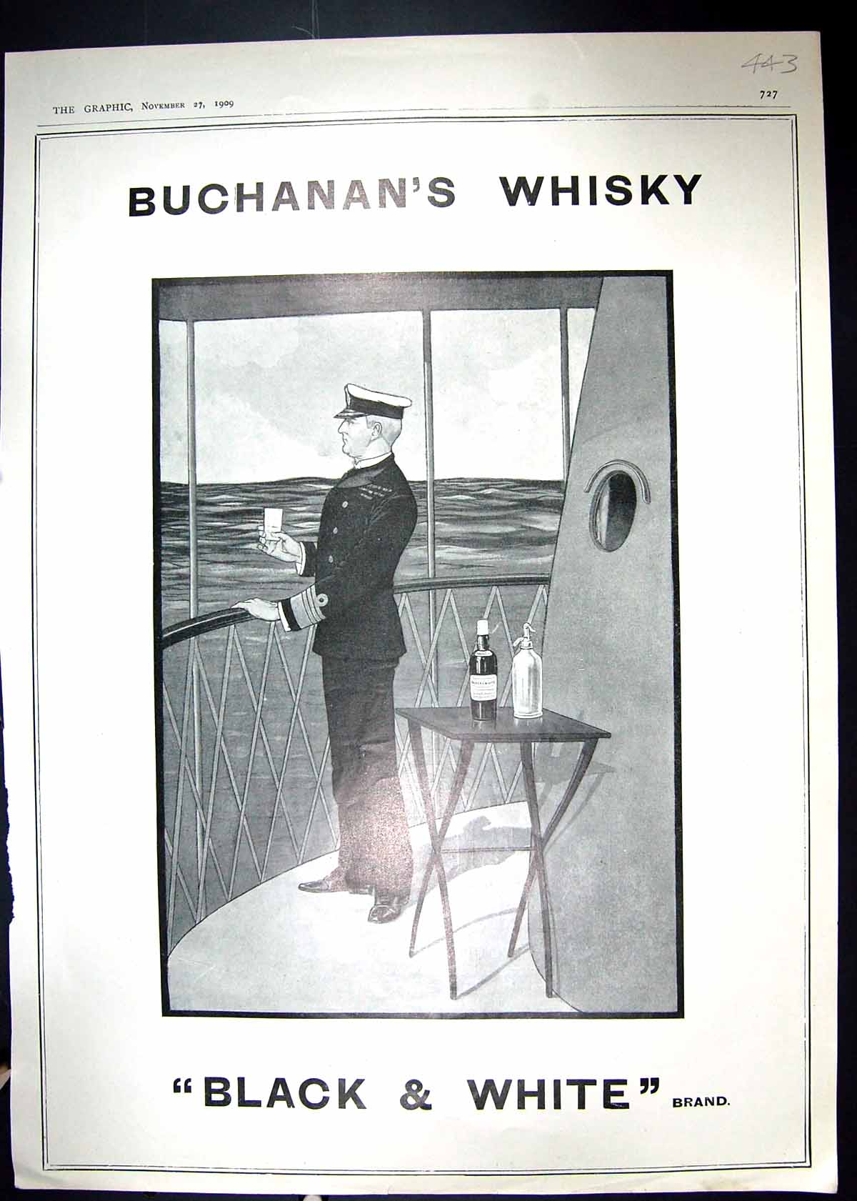 Antique Print 1909 Buchanan'S Scotch Whisky Vinolia Soap Cream Dentifrice 20th