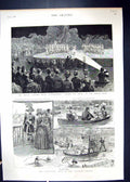 Old 1886 Open-Air Pastoral Ballet Daphnis Chloe Crystal Palace Forest Victorian
