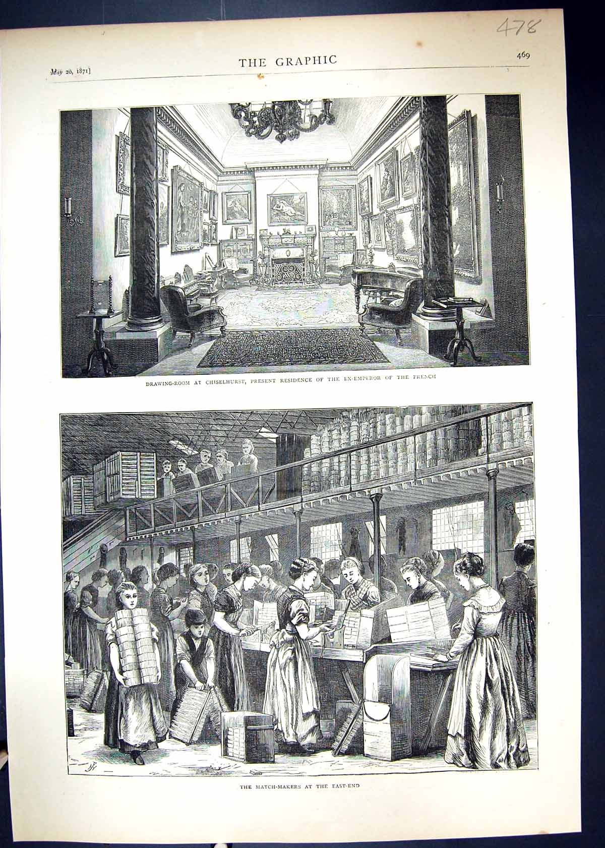 Old 1871 Ship H.M.S. Urgent Bay Biscay Insurgent Guards Buttes Montma Victorian