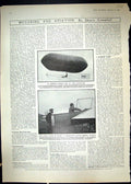 Old 1910 American Airship Lady Navigator Delagrange Bleriot Corsets G 20th