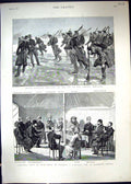 Old 1888 Dutch Siers Ice Skating Amstel Holland Ayub Khan M'Lean PVictorian