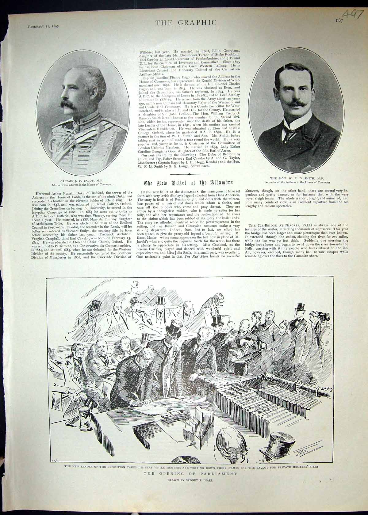 Old 1899 Captain Bagot Smith Parliament Evacuation Cuba Palace Havana 19th
