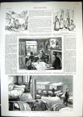 Old 1886 Lodging House Match-Box Maker Labour-Test Needlework StreetVictorian