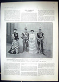 Old 1905 Spain Queen Mother Ferdinand Teresa King Alfonso Dance Villa 20th