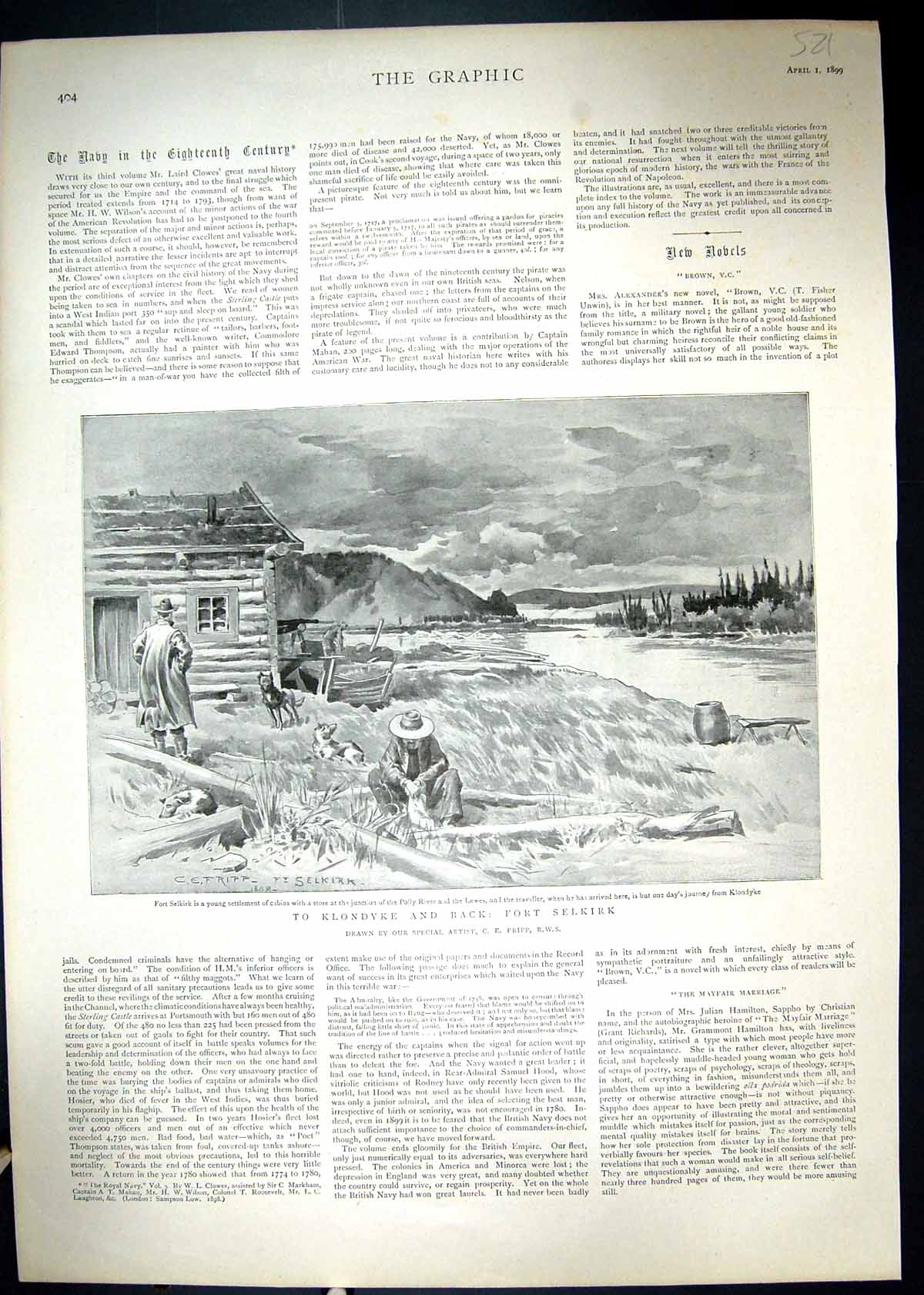 Old 1899 Fort Selkirk Polly River Klondyke Plan Government Board Offi 19th