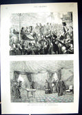 Old 1887 Queen Birmingham Victoria Courts King Edward School Silhouet 19th