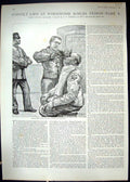 Old 1889 Convict Life Wormwood Scrubs Prison Clipping Moustache Stowa 19th