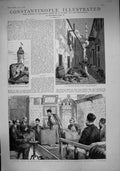 Old 1886 Constantinople Persian Merchant Stamboul Tower Galata Ottoma Victorian