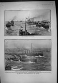 Old 1906 Mosquito Ships Scouts Destroyers Torpedo Boats Baregg Hotel 20th