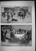 Old 1910 Supper Party Rorestaurant Train Chantilly France Submarine C 20th