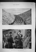 Old 1881 Transvaal Reconnoitring Laing'S Neck Map George Colley Ports Victorian
