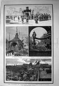 Old 1881 Funeral President Garfield Cleveland Ohio America Queen Vict Victorian