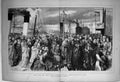 Old 1874 Scene Folkestone Winday Weather Neptune Ship Continental Tou Victorian