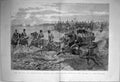 Old Print 1889 Review Sham Fight Emperor Germany Charge Hussars War Sier 19th