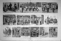 Old Antique Print 1892 Dar Side Short Service System Siers War Punishment 19th