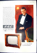 Old Print 1954 G.E.C. 14 Inch Television Eamonn Andrews General Electric 20th