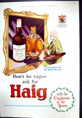 Old 1951 John Haig Scotch Whisky Abdulla Virginia Cigarettes Tobacco 20th