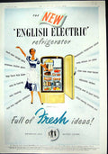 Old Print 1951 English Electric Refrigerator London Hoope Motor Car Royce 20th