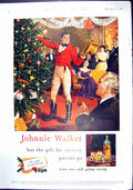 Antique Print 1954 Johnnie Walker Scotch Whisky Schweppes Drinks Ginger Ale