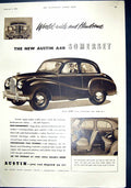 Antique Old Print 1952 Austin Motor Company Booth'S Dry Gin Sanderson Berners