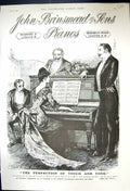 Old 1889 John Brinsmead Sons Piano London Brooke'S Monkey Brand Soap Victorian