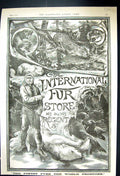 Antique Print 1888 International Fur Store Benham Dakin Mellins Food Samuel
