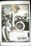 Antique Print 1919 Clincher Motor Car Tyres Palmer Cord Himrod Asthma Cure 20th