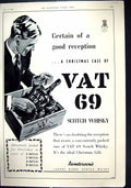 Antique Print 1938 Vat 69 Scotch Whisky Revelation Travelling Bag Suitcase 20th